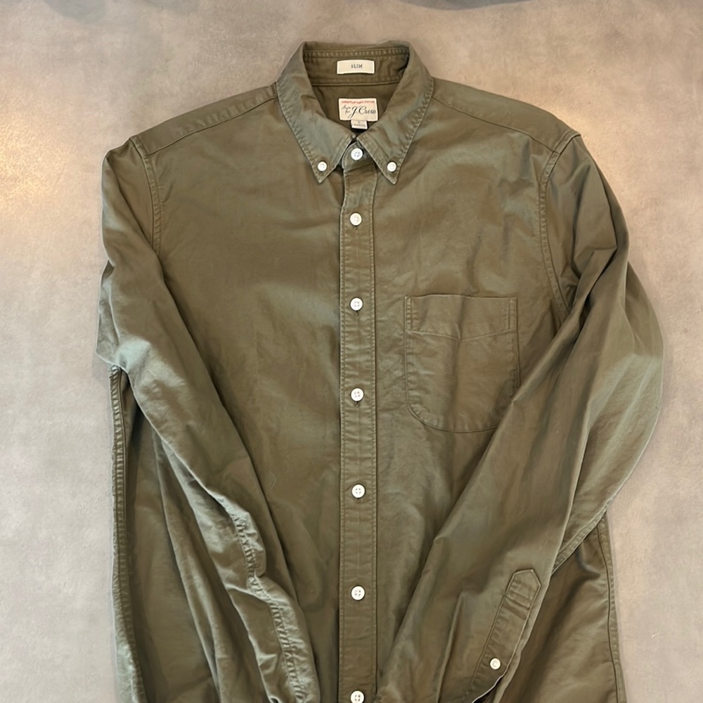 J. Crew Slim Fit Broken-In Organic Cotton Oxford